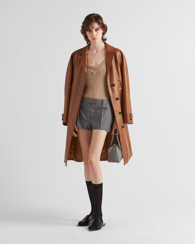 Prada Nappa leather coat outlook