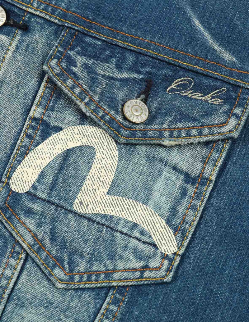 Classic Daicock Print Denim Jacket 7