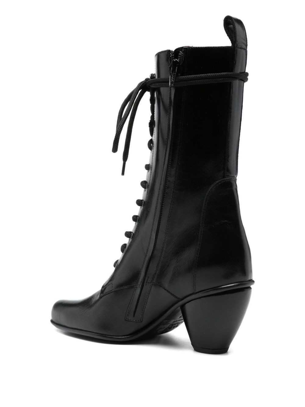 65mm lace-up leather boots - 3