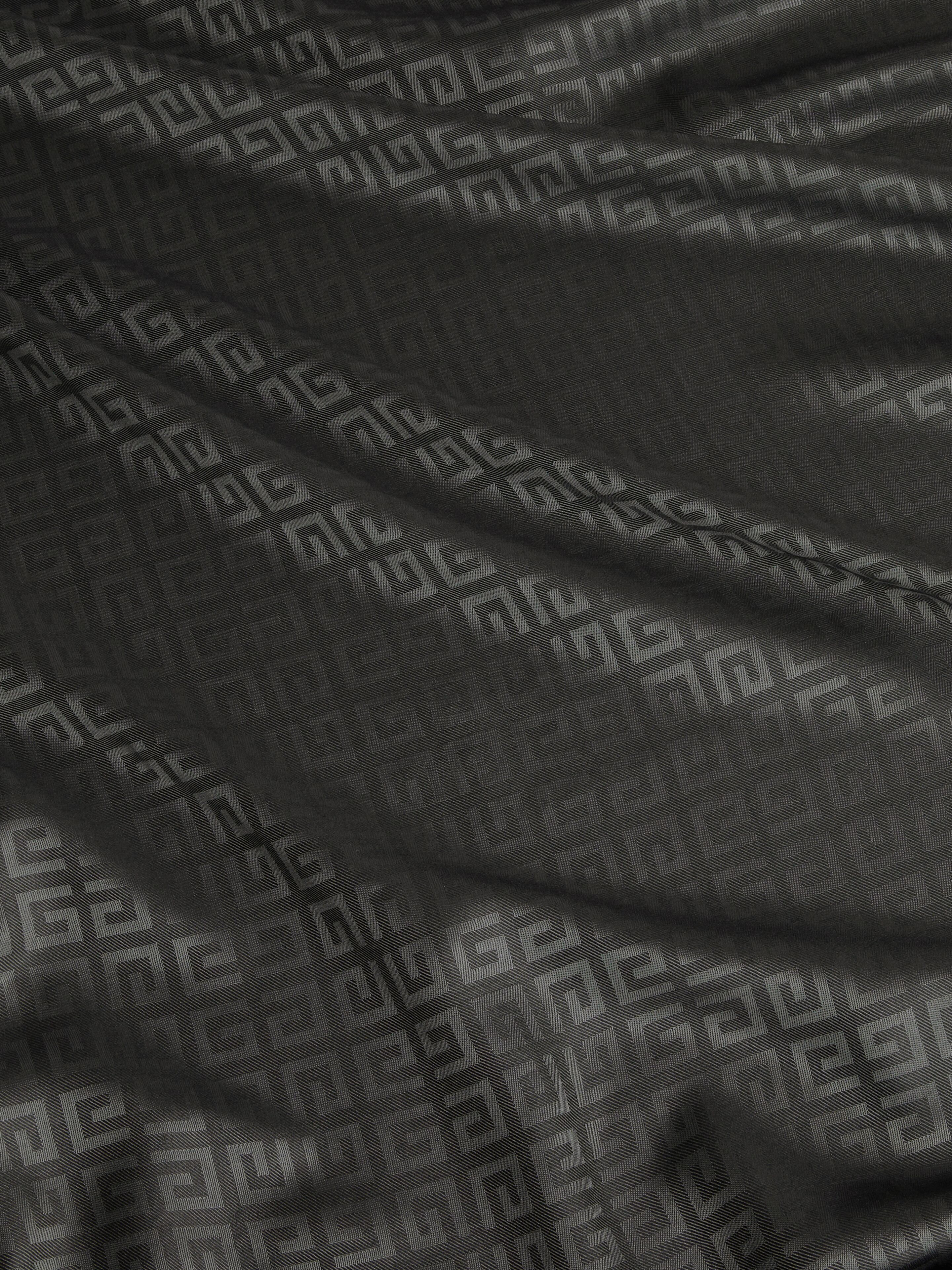 4G SHAWL IN SHINY SILK AND WOOL JACQUARD - 3