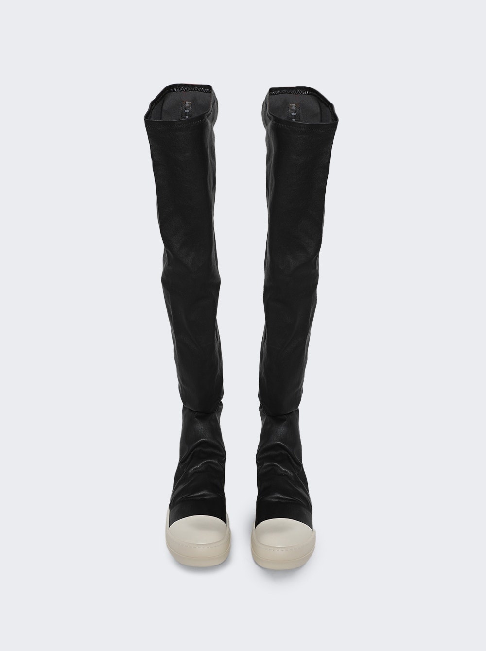 Over-the-knee Stocking Sneaks Black And Milk - 5