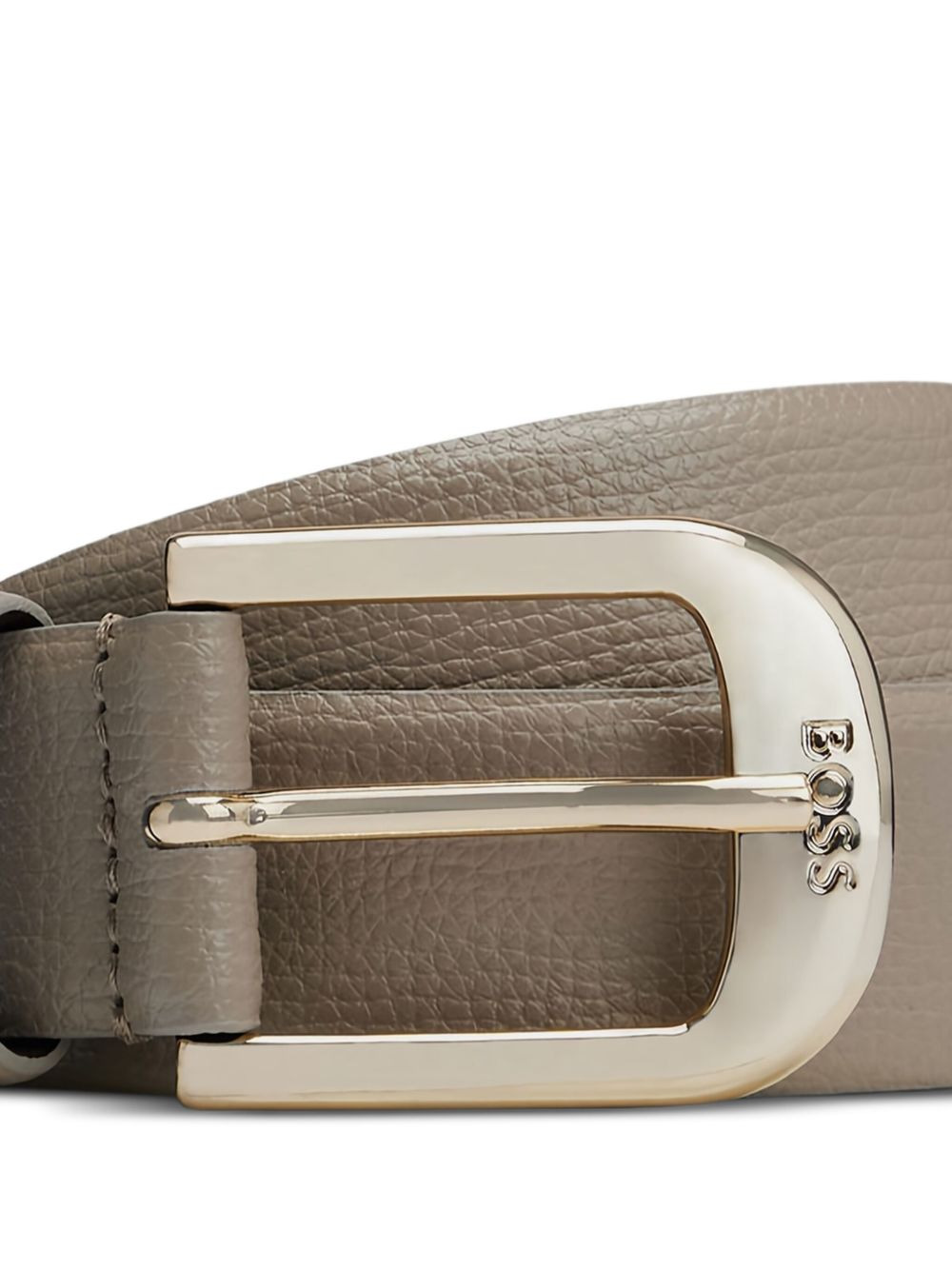 buckle leather belt - 2