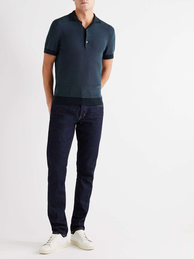 TOM FORD Cotton and Silk-Blend Polo Shirt outlook