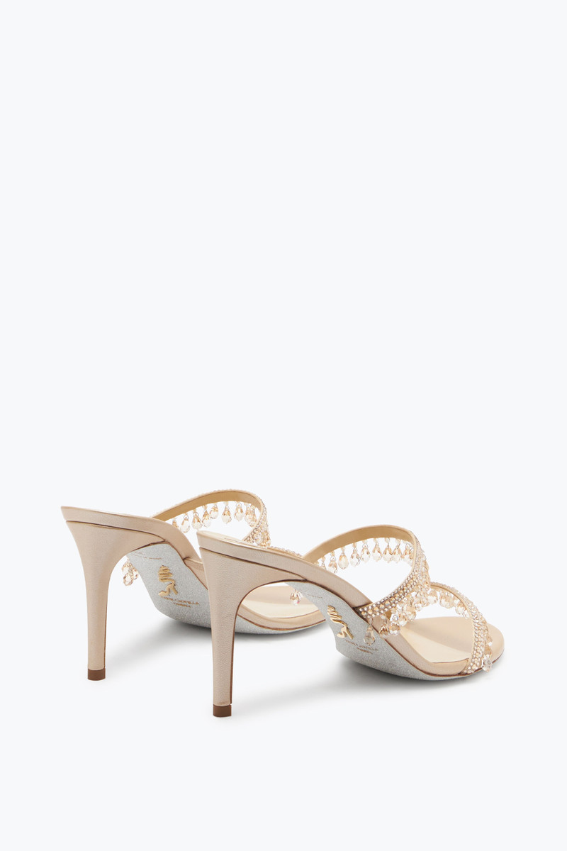 RENE CAOVILLA Chandelier Oro Slider Sandal 80 outlook