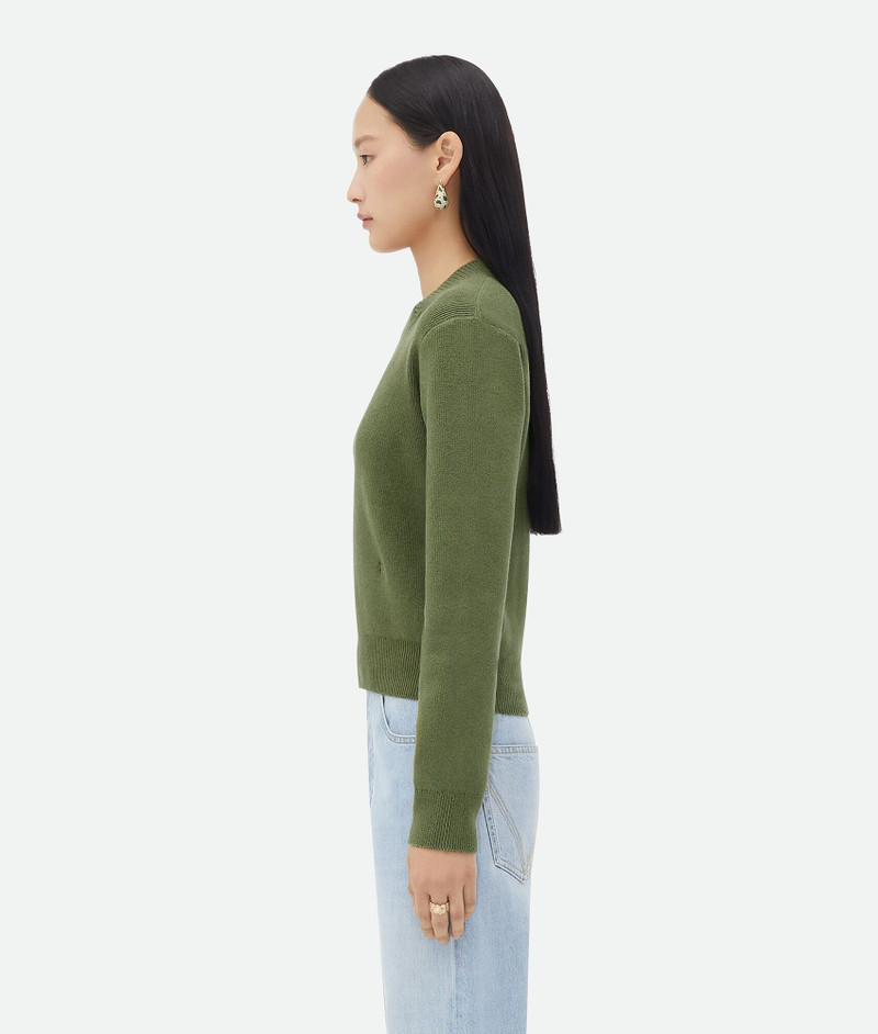 Bottega Veneta Linen "Bv" Embroidery Jumper outlook