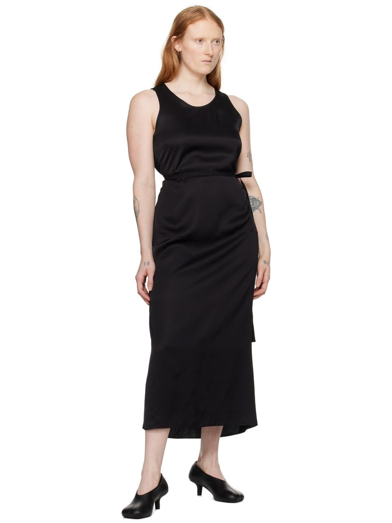 MM6 Maison Margiela Black Vented Maxi Dress outlook
