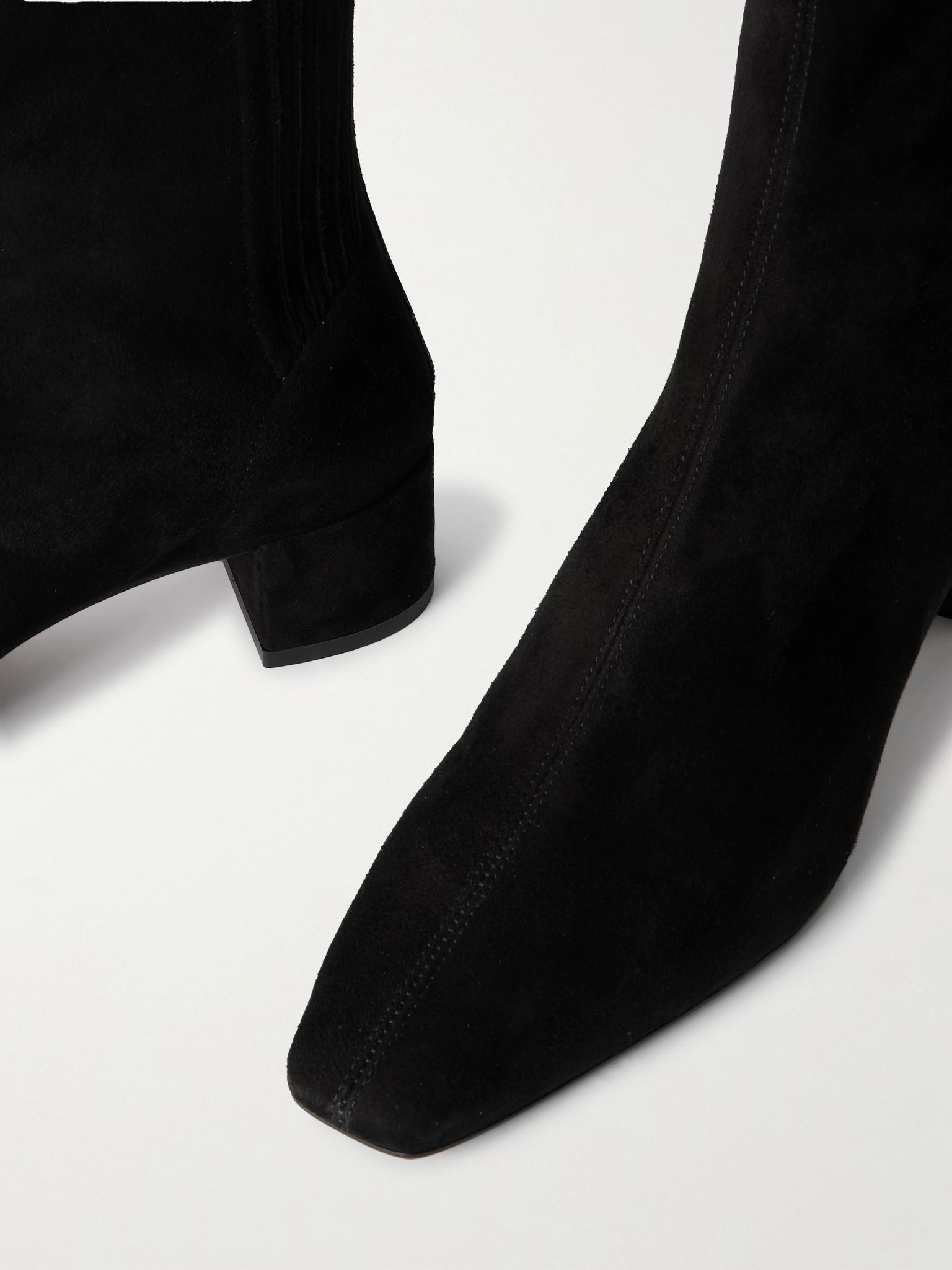 Saint Honoré 35 suede ankle boots Black - 4