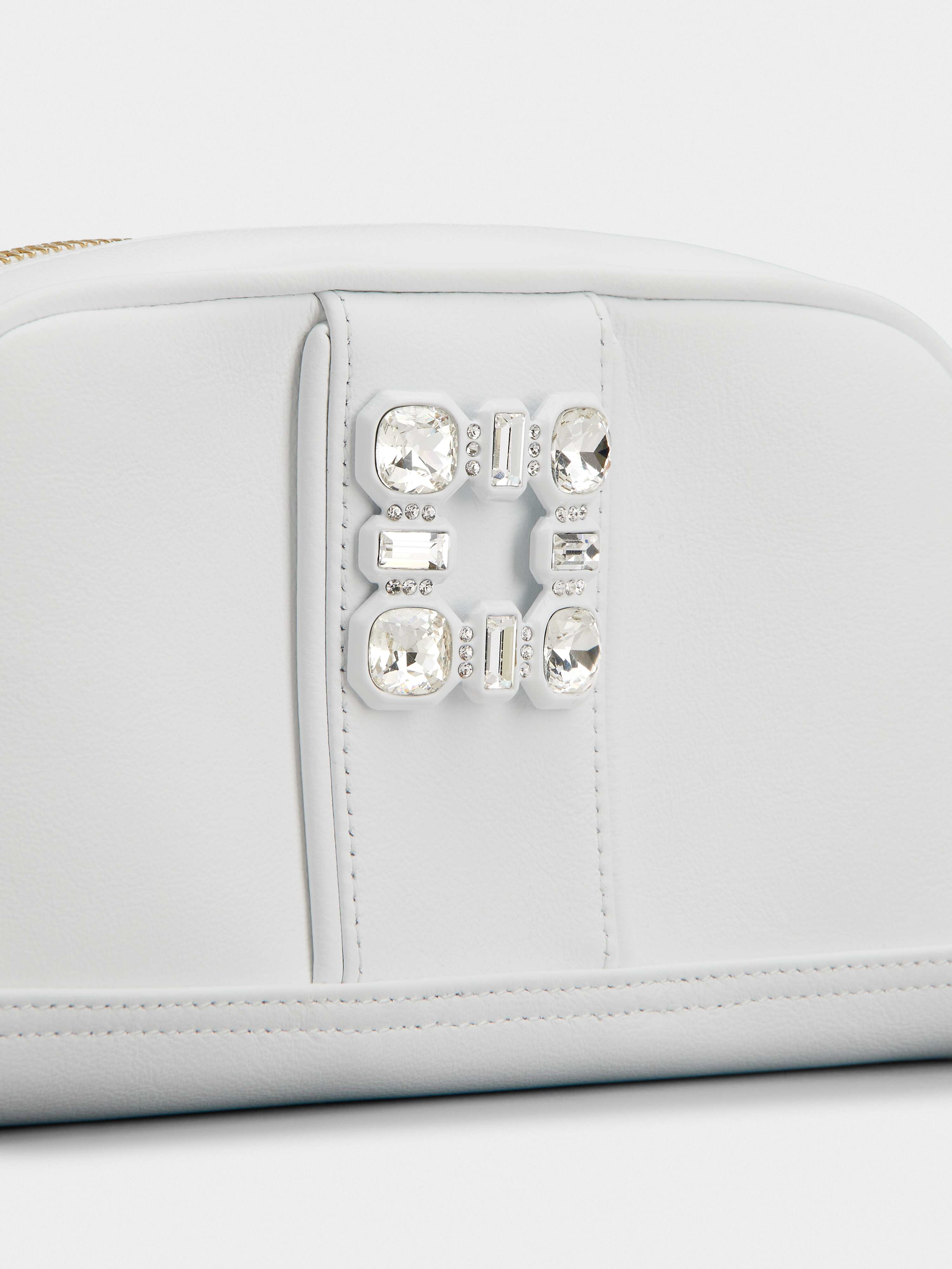 Walky Viv' Strass Buckle Camera Bag in Leather - 6