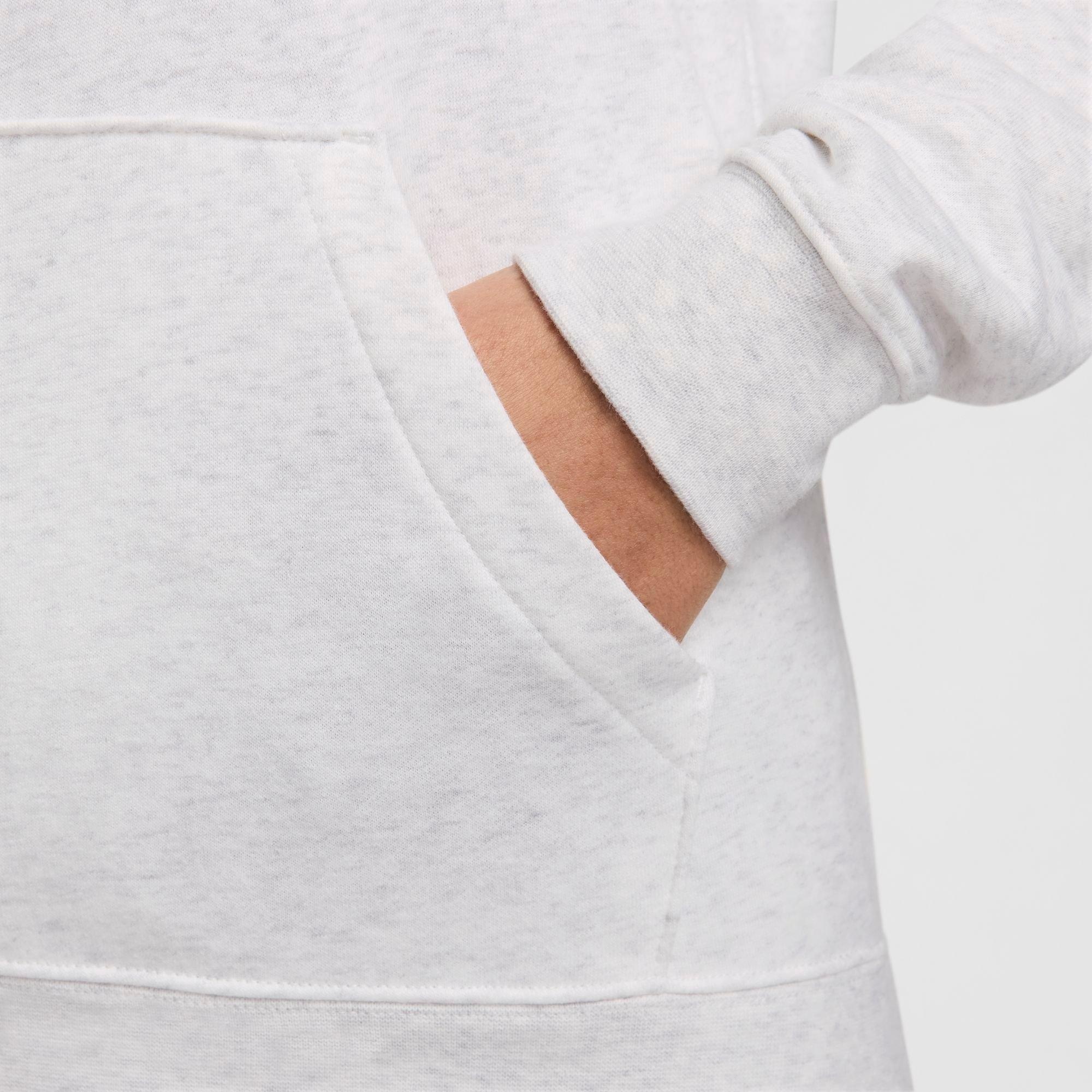 WOMEN'S NIKE SPORTSWEAR LOGO CLUB FLEECE PULLOVER HOODIE - 5