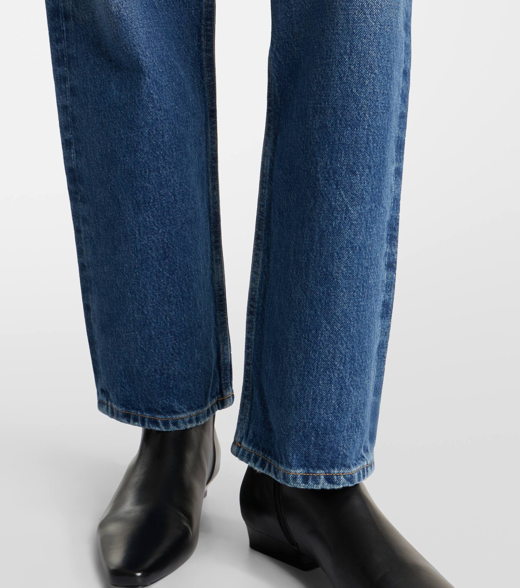 ‘90s mid-rise straight jeans - 5