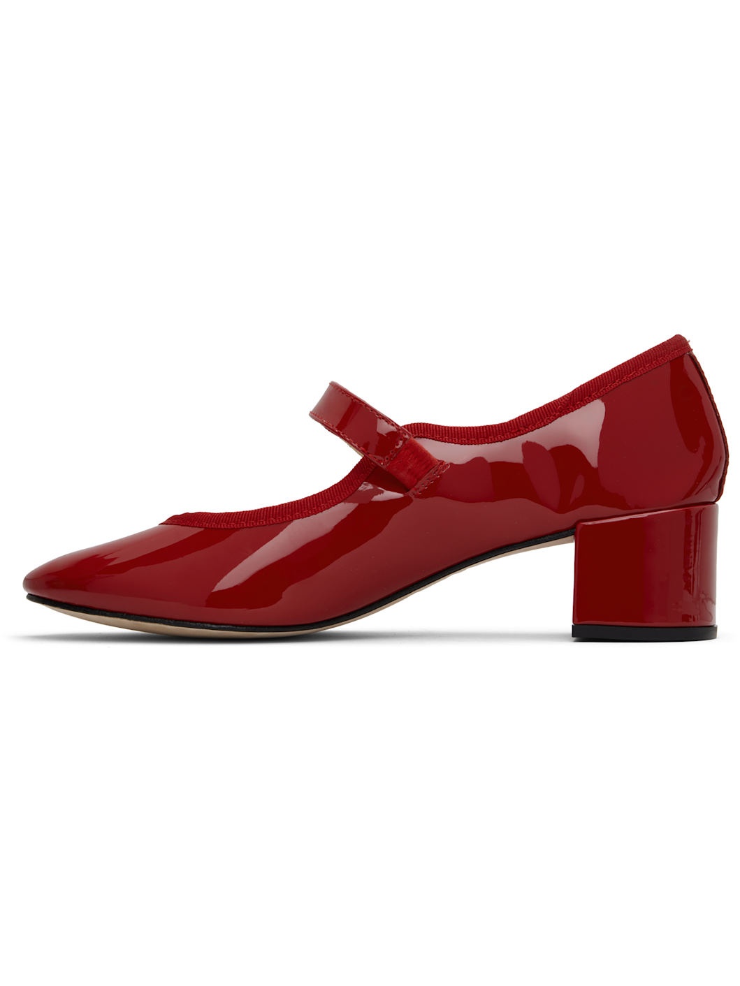 Red Fabienne Mary Jane Heels - 3