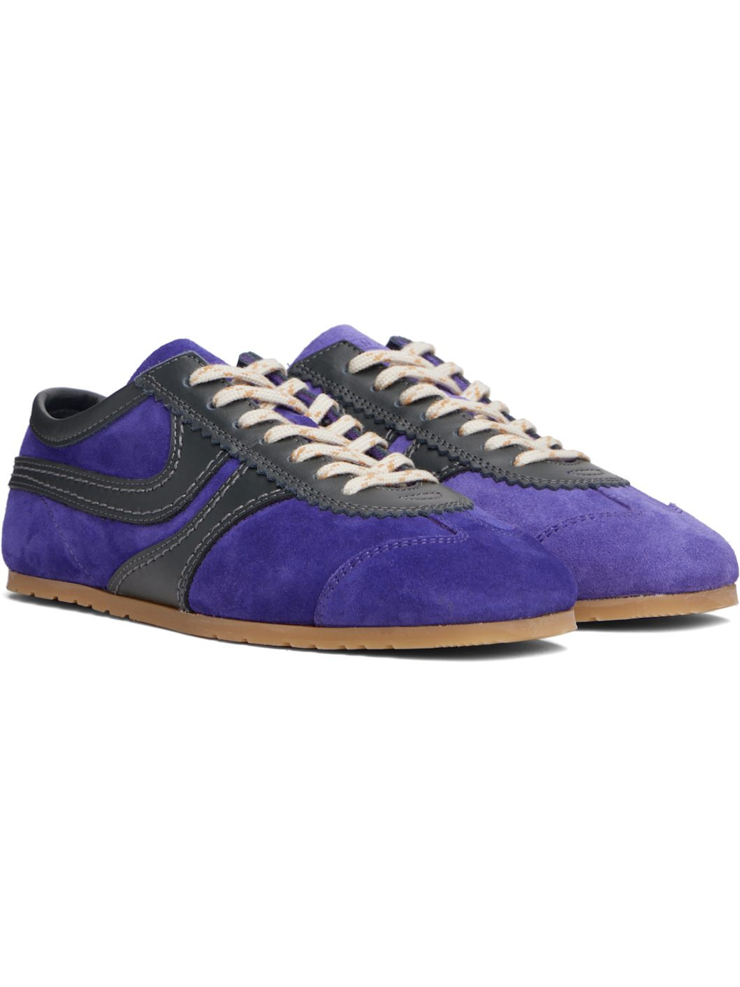 Purple Suede Sneakers - 4