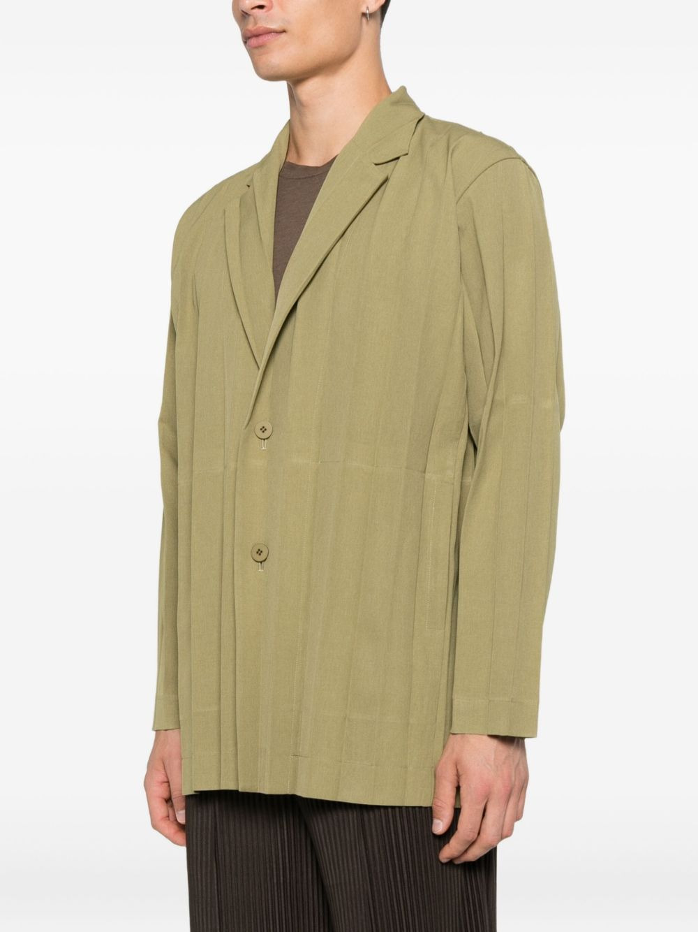 pleated blazer - 3