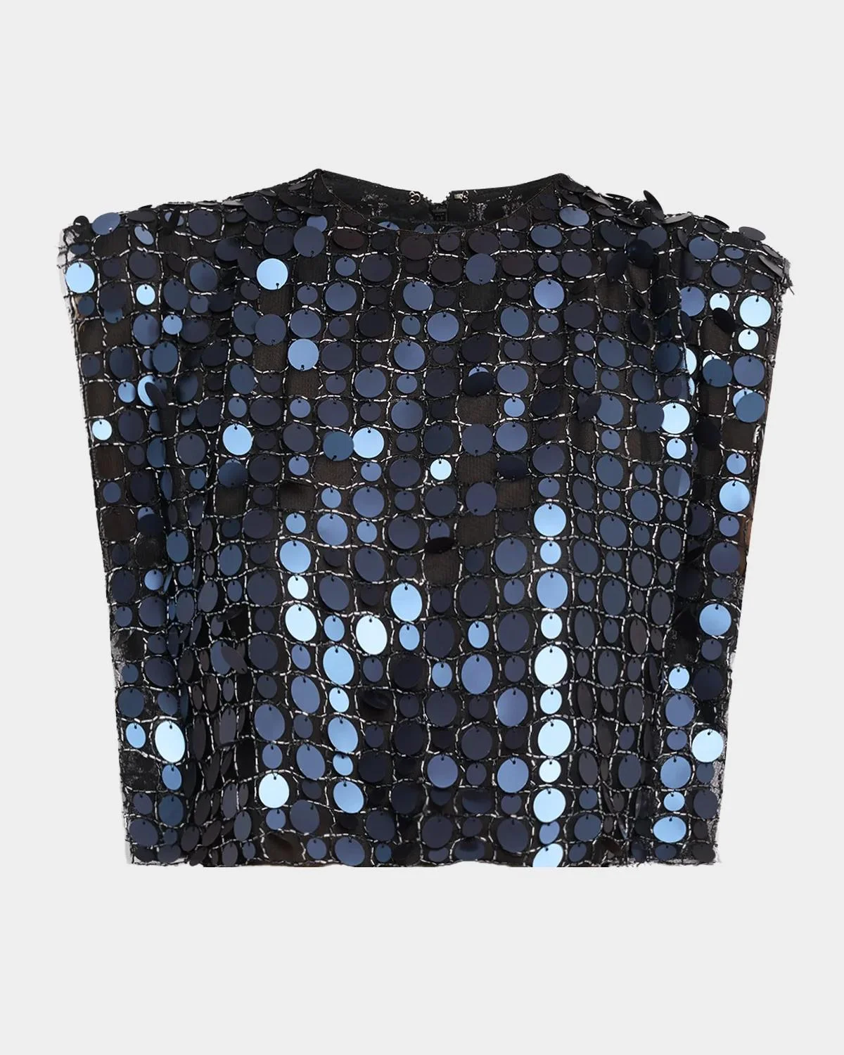 Nori Sequined Crop Top - 1