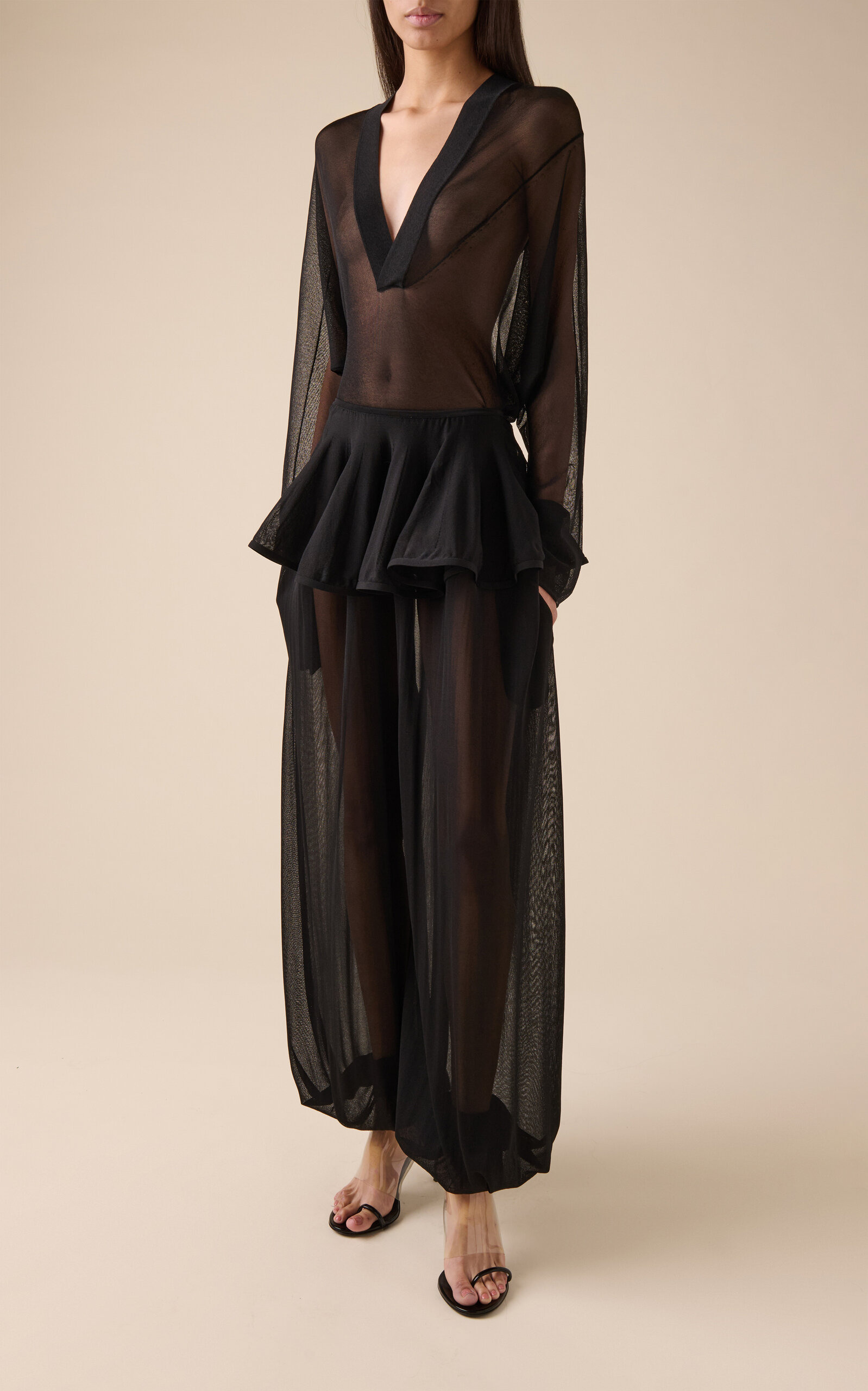Hooded Knit Bodysuit black - 3