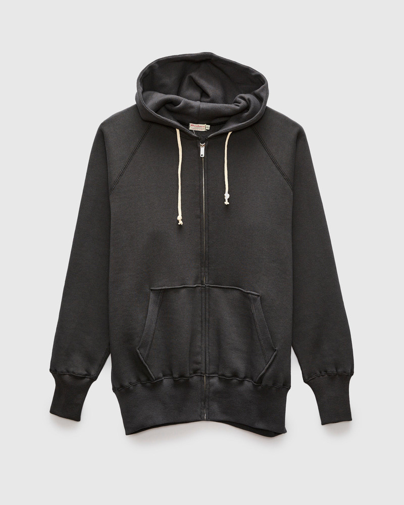 496 Freedom Sleeve Zip Hoodie in Ink Black 1
