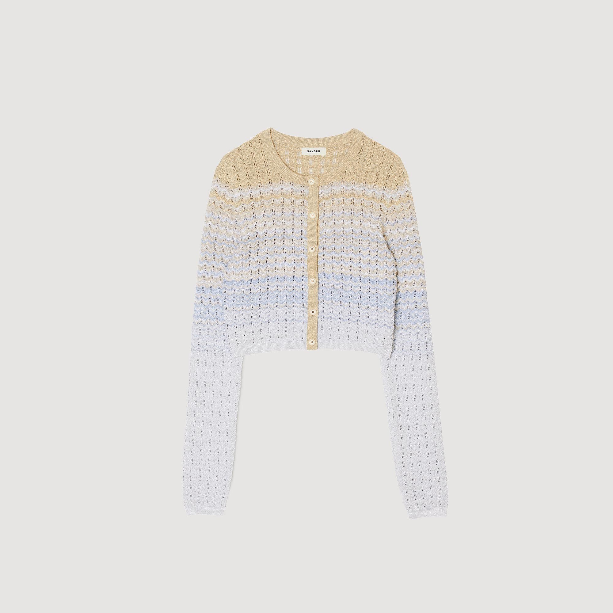 GRADIENT KNIT CARDIGAN - 1