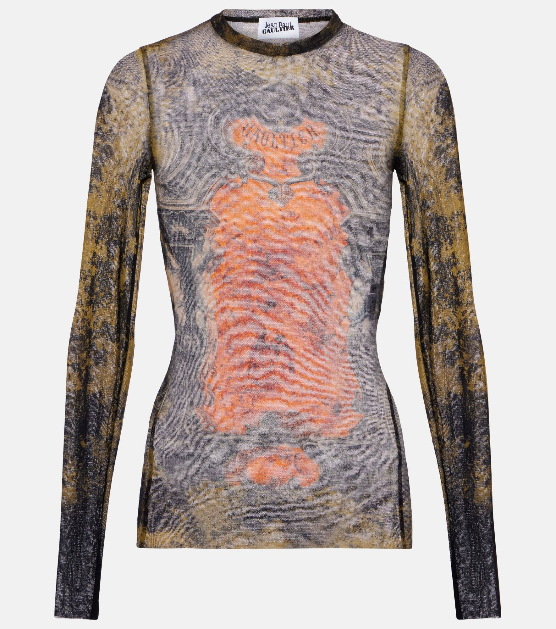 Médallion printed mesh top - 1