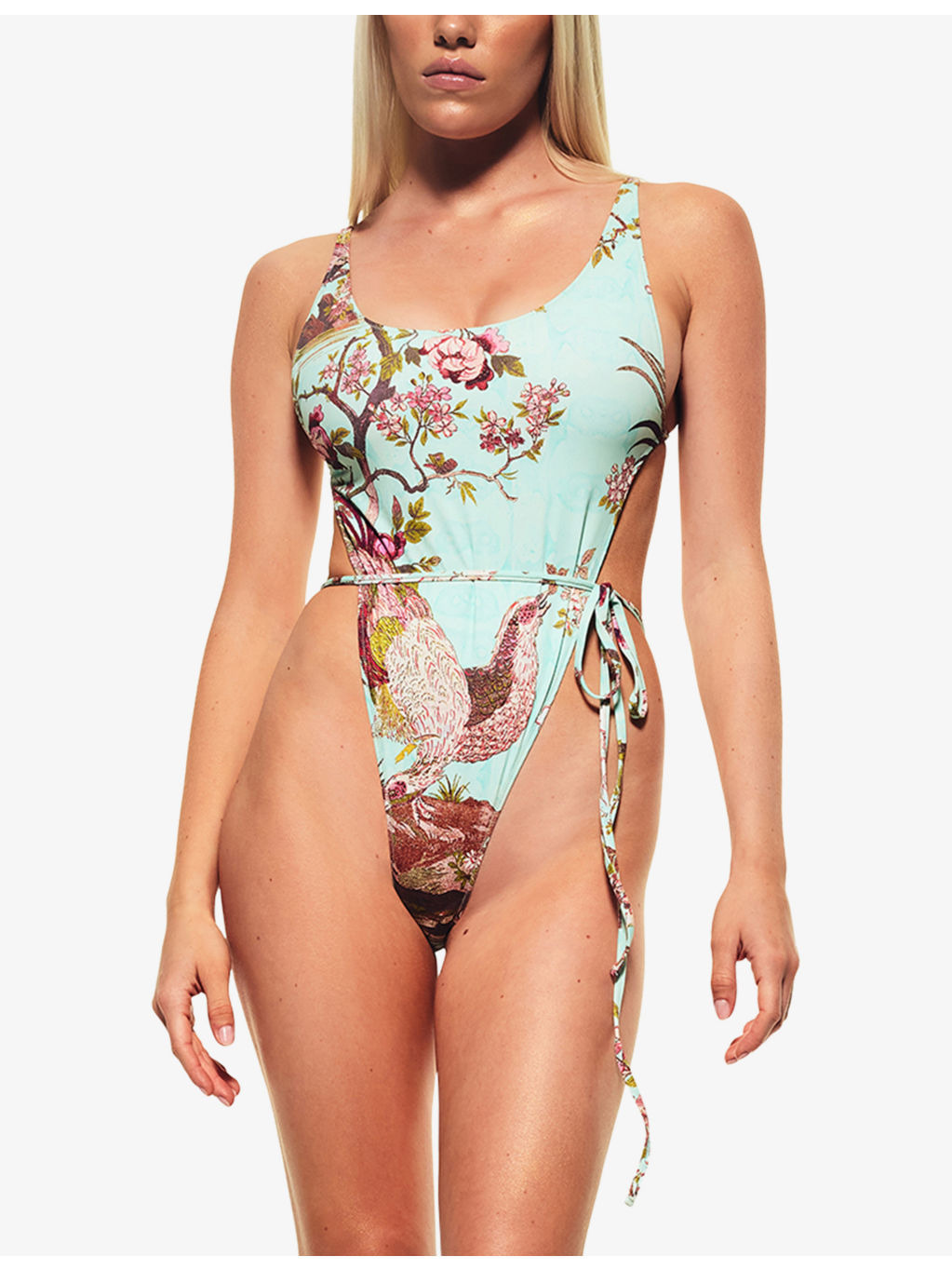 SKIMS x Cavalli Graphic-Print Swimsuit - 2