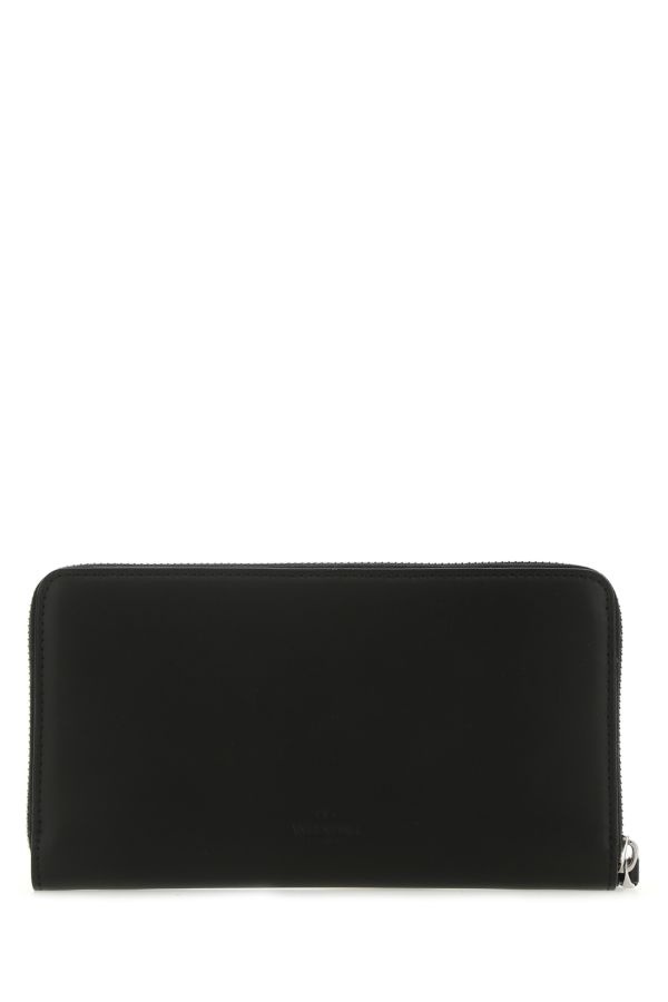 Black leather VLTN wallet - 3