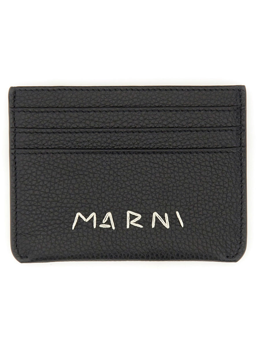 Marni Men Portacarte Con Rammendo Logo - 2