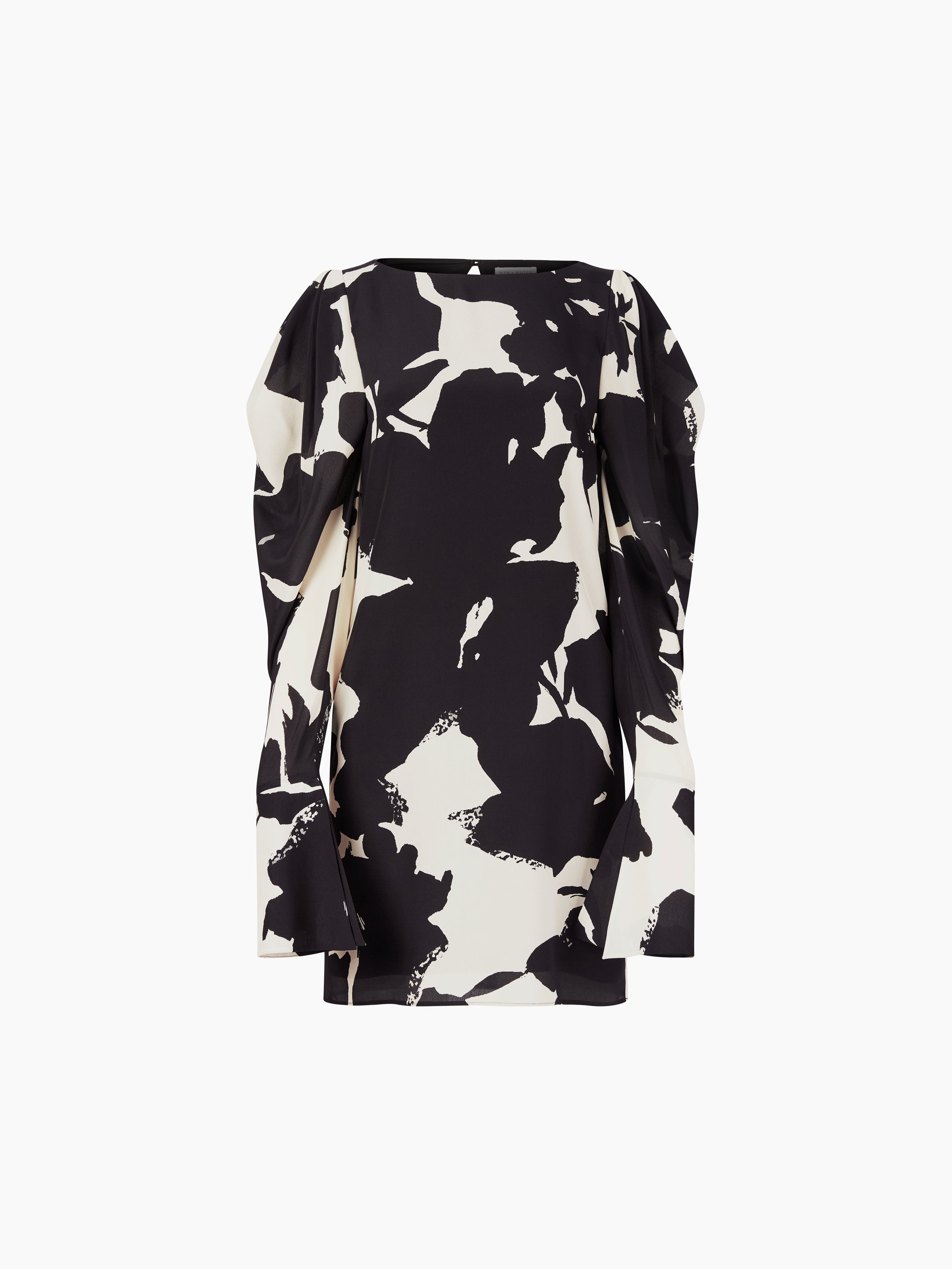 MINI DRESS WITH PUFFED SLEEVES - 5