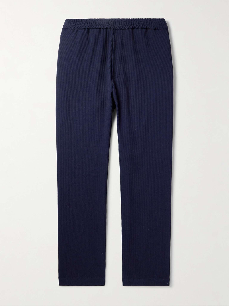Riobarbo Straight-Leg Ribbed Virgin Wool-Blend Jersey Suit Trousers - 1