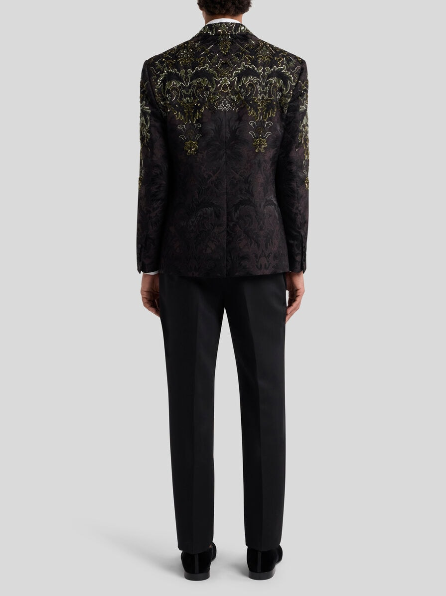 SINGLE-BREASTED BLAZER WITH FLORAL EMBROIDERY - 4
