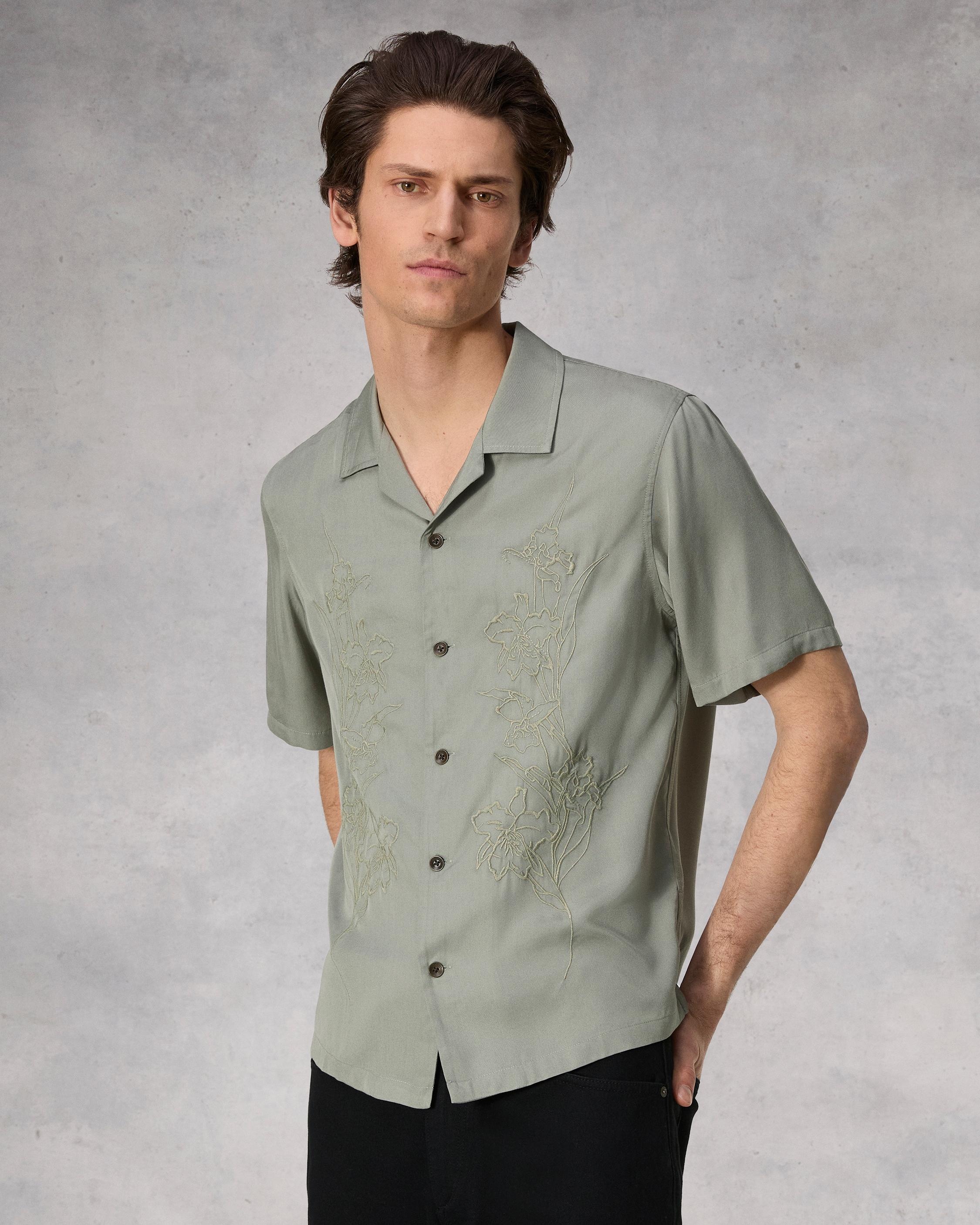 Avery Resort Embroidered Shirt
Relaxed Fit Button Down - 2