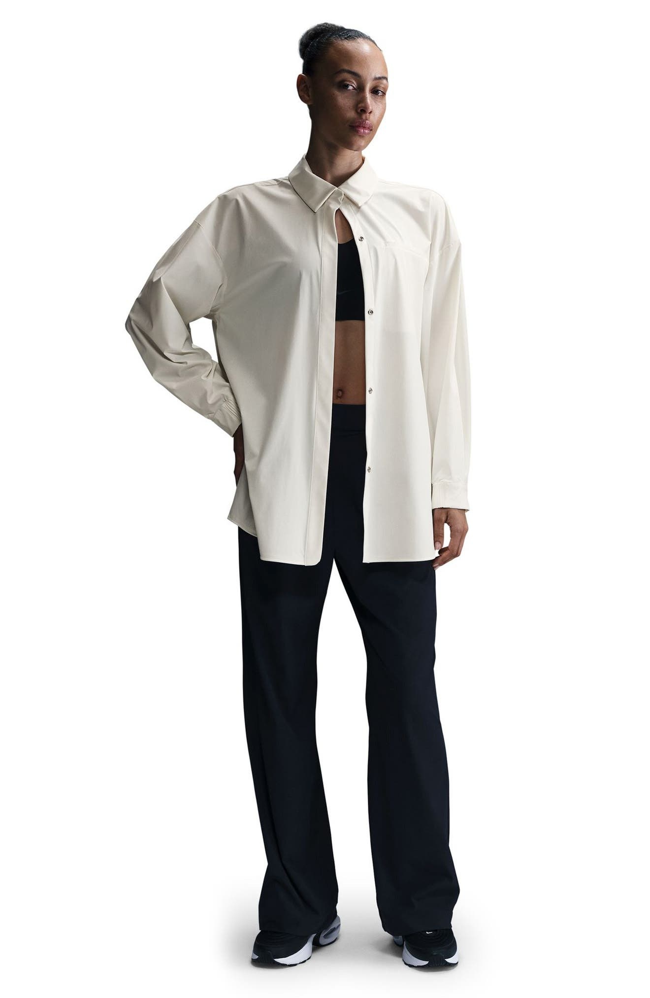Nike 24.7 Dri-Fit Button-Up Shirt in Sail/Sail at Nordstrom - 6