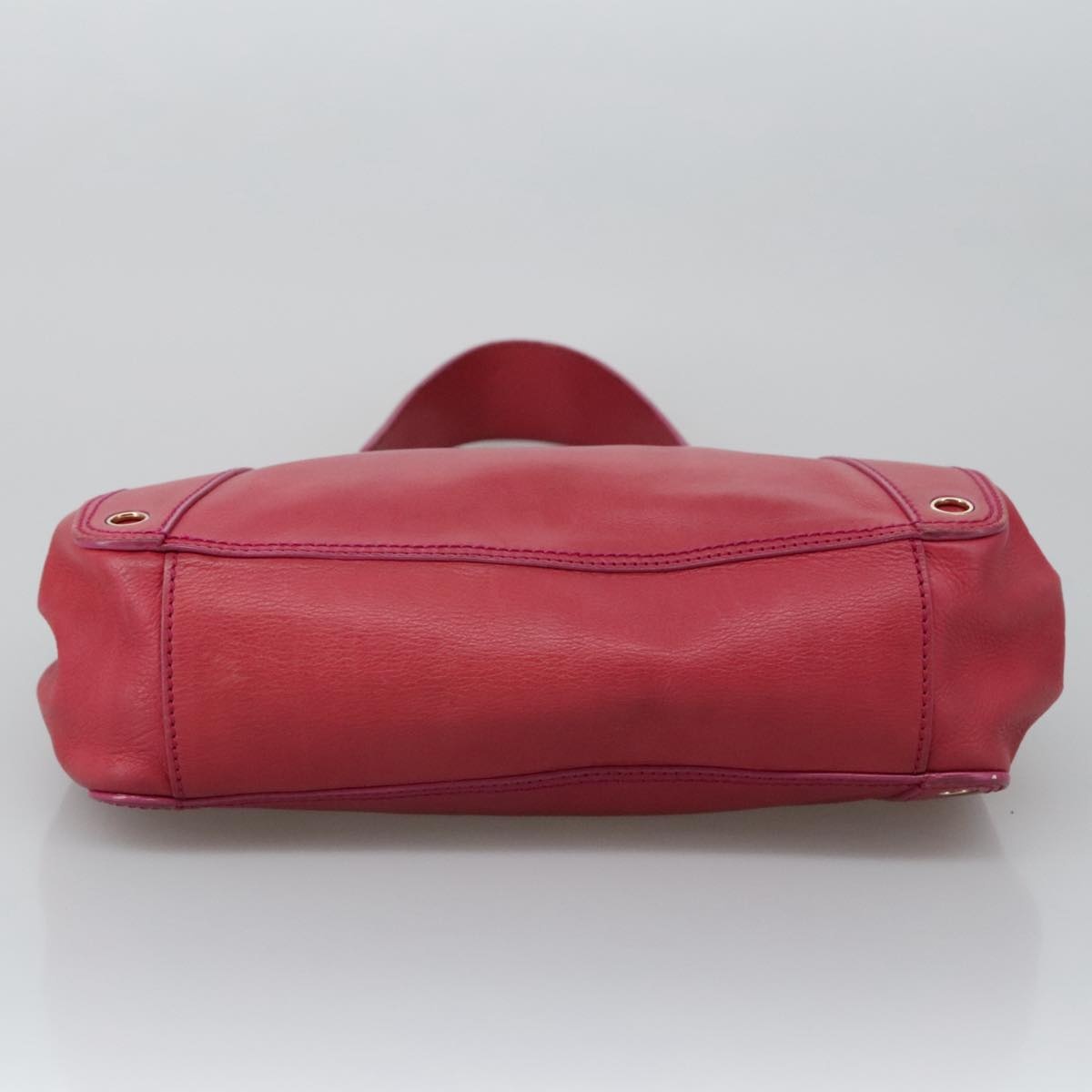 CELINE Shoulder Bag Leather Pink Gold - 5