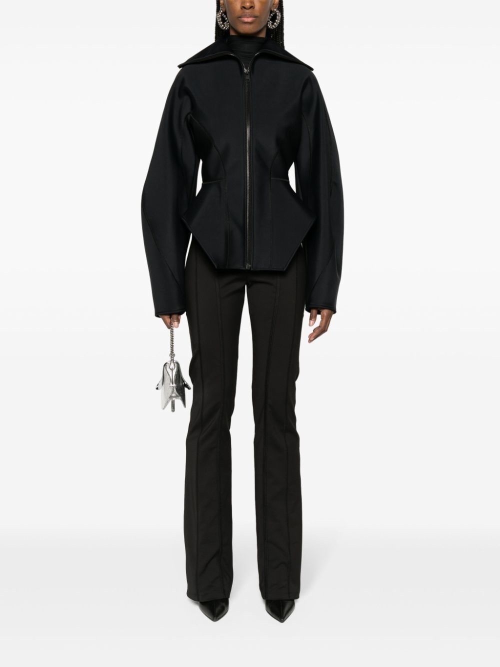 corseted scuba jacket - 2