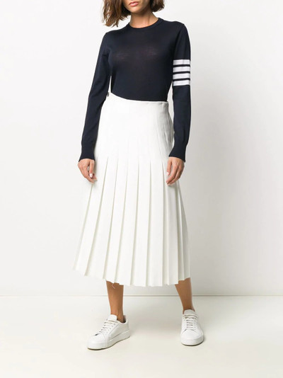 Thom Browne striped-sleeve merino-wool knit jumper outlook