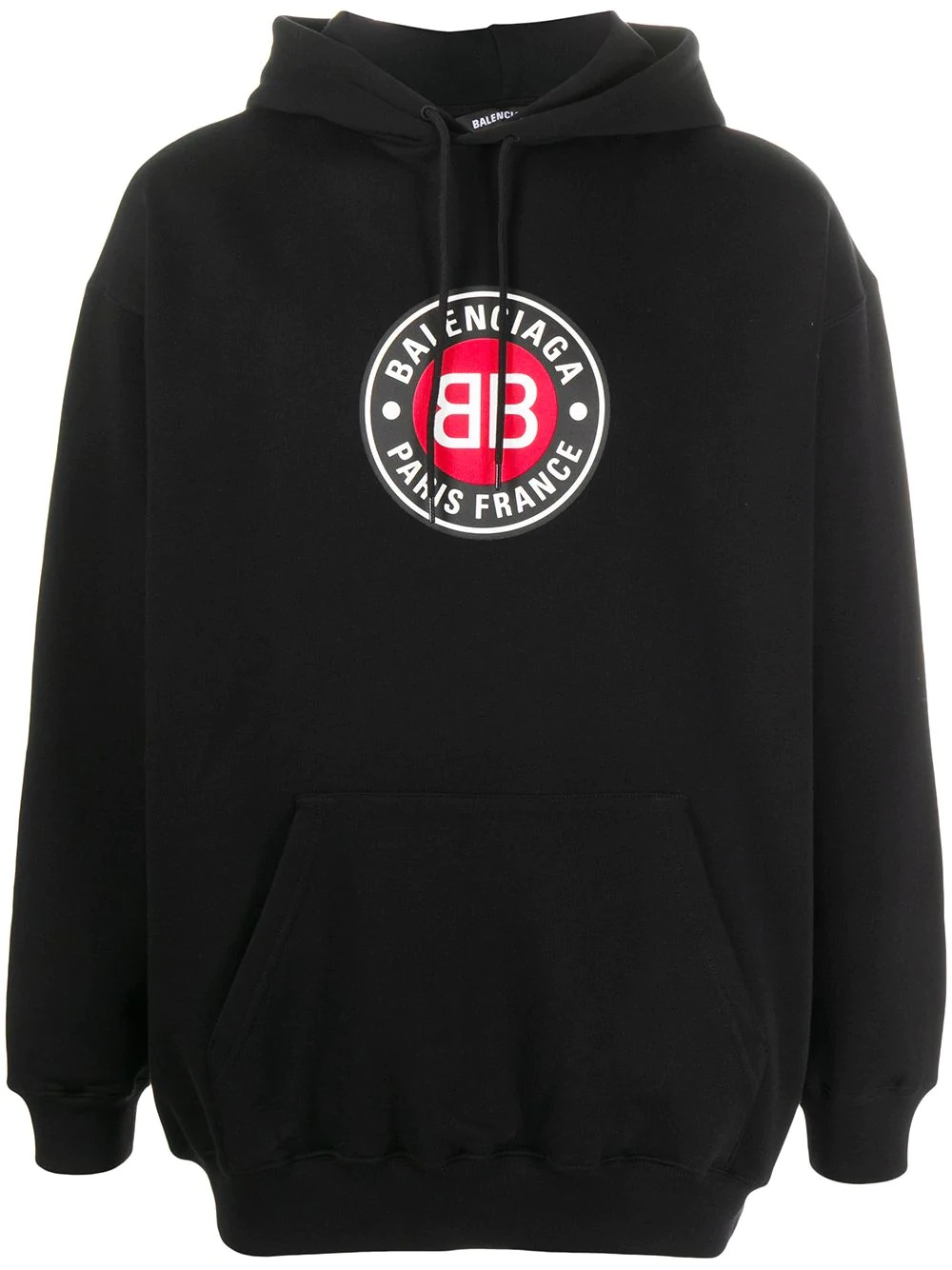 logo print hoodie - 1