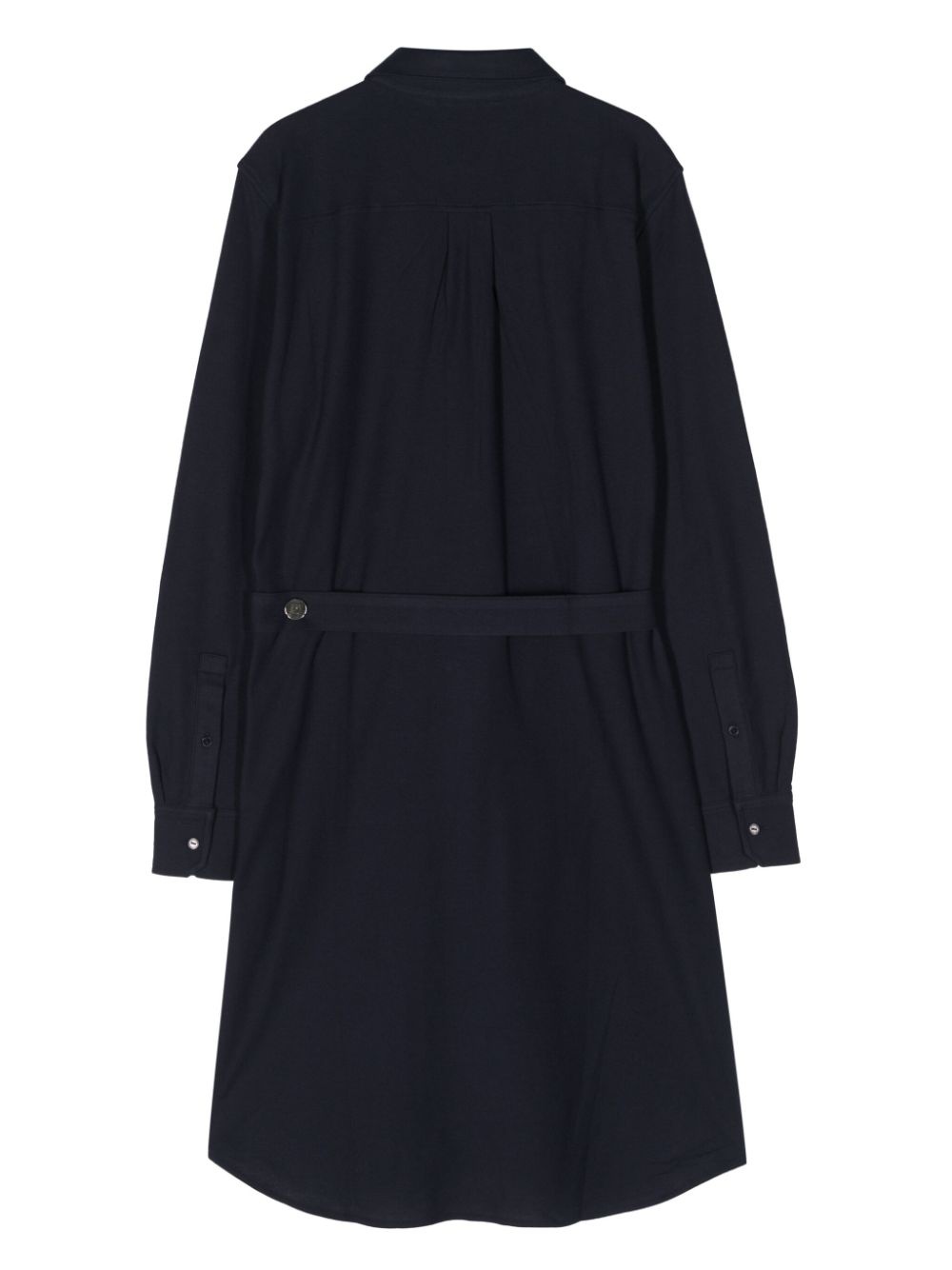 logo-patch piquÃ© shirt minidress - 4