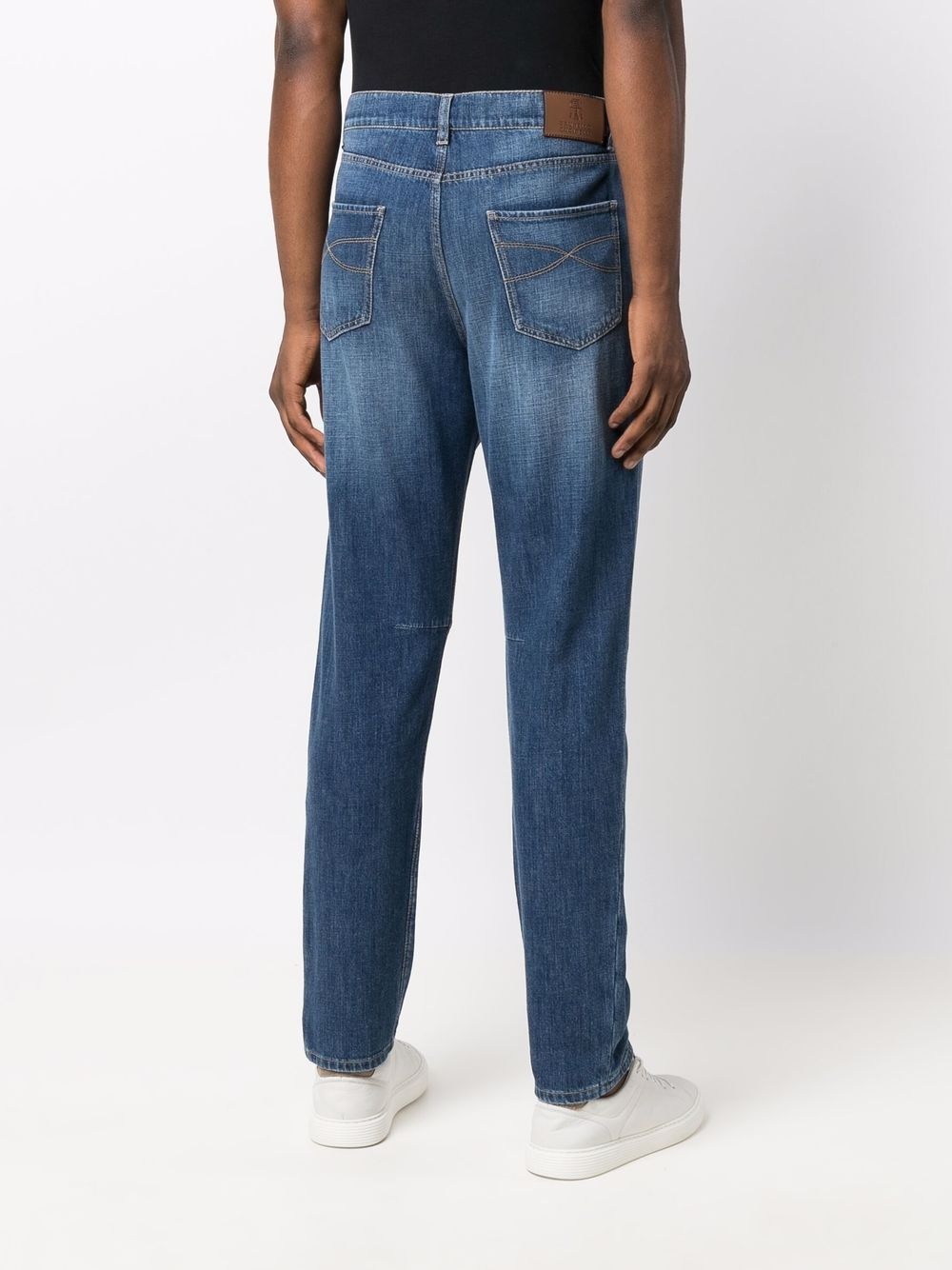 light-wash straight-leg jeans - 4