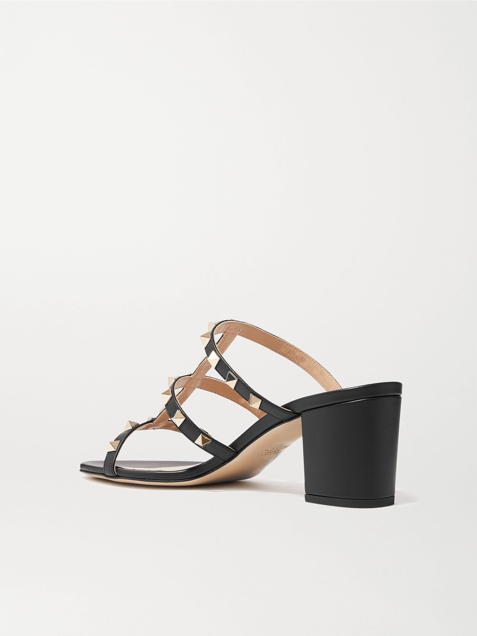 Rockstud 60 leather mules Black - 3