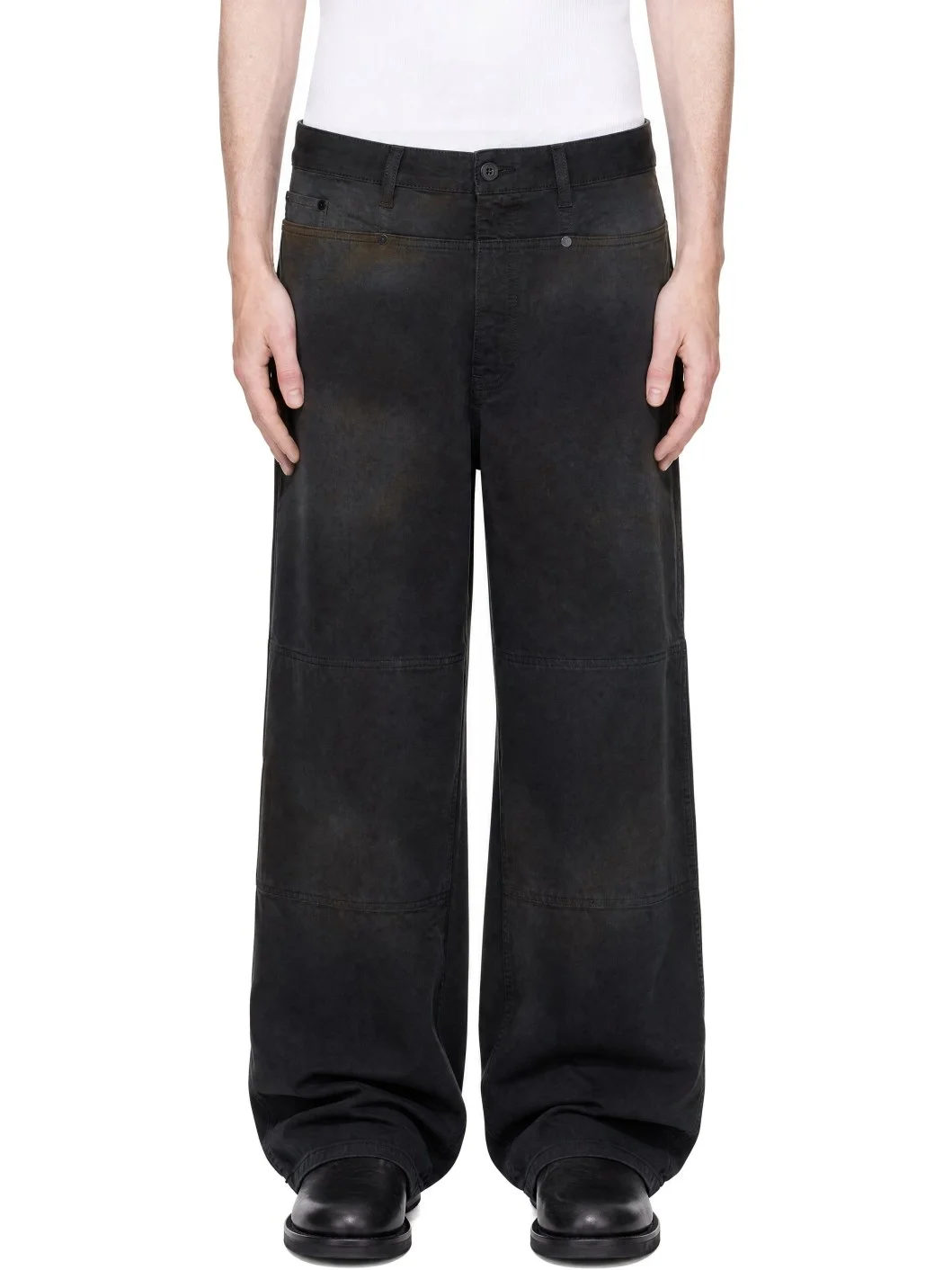 Navy Workwear Trousers - 1