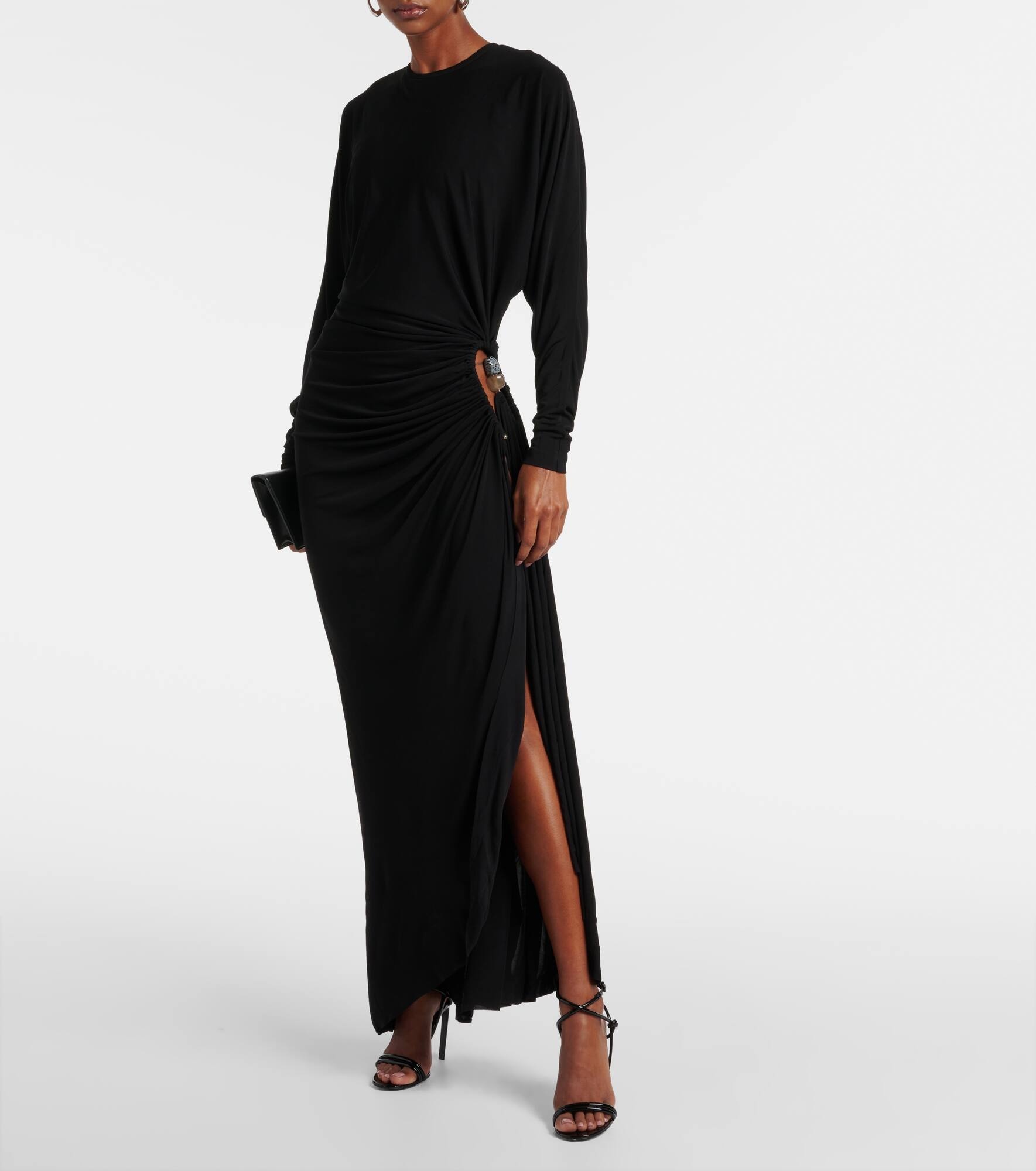 Helix embellished jersey maxi dress - 2