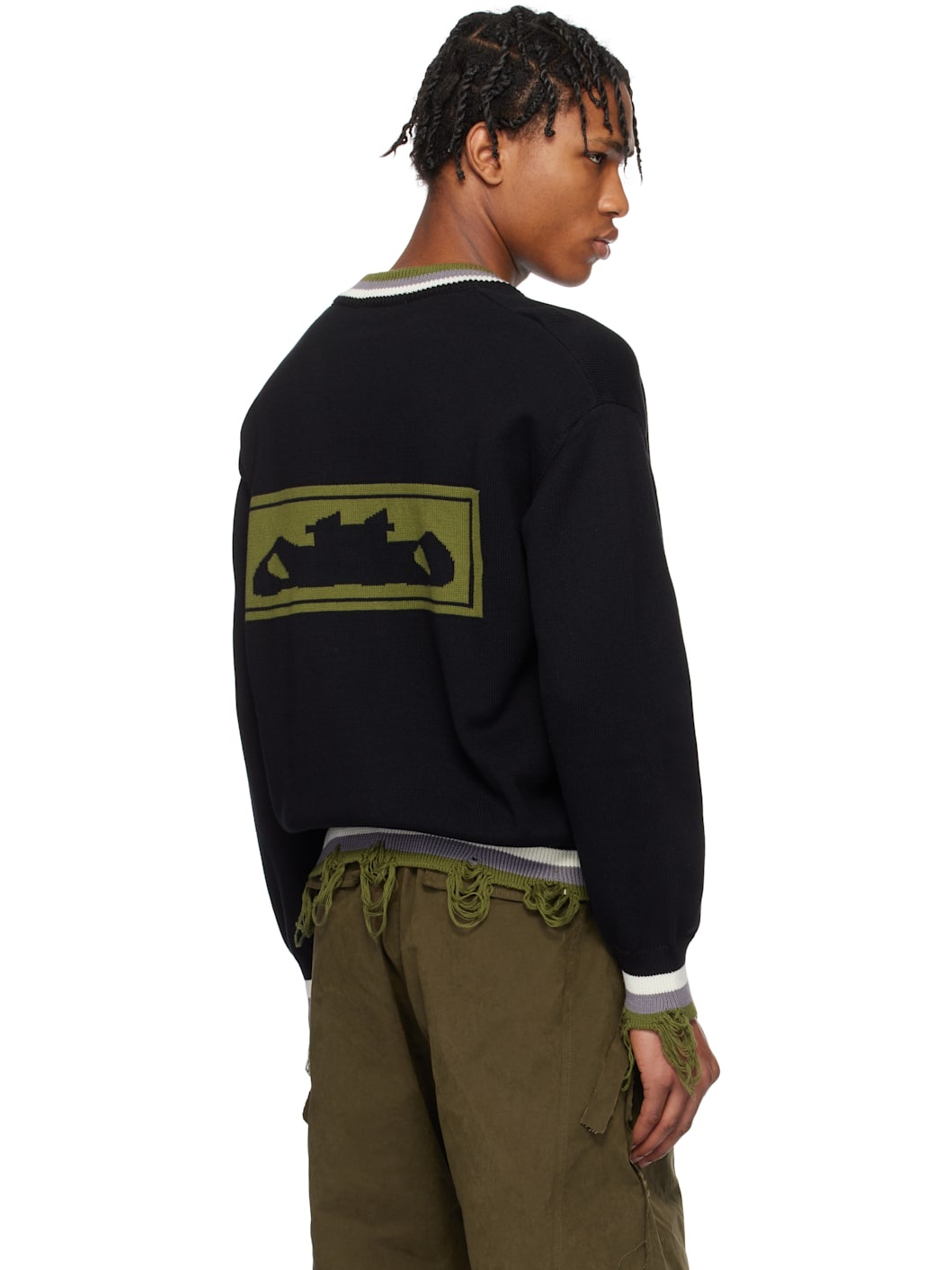 Black Oversized Sweater - 3
