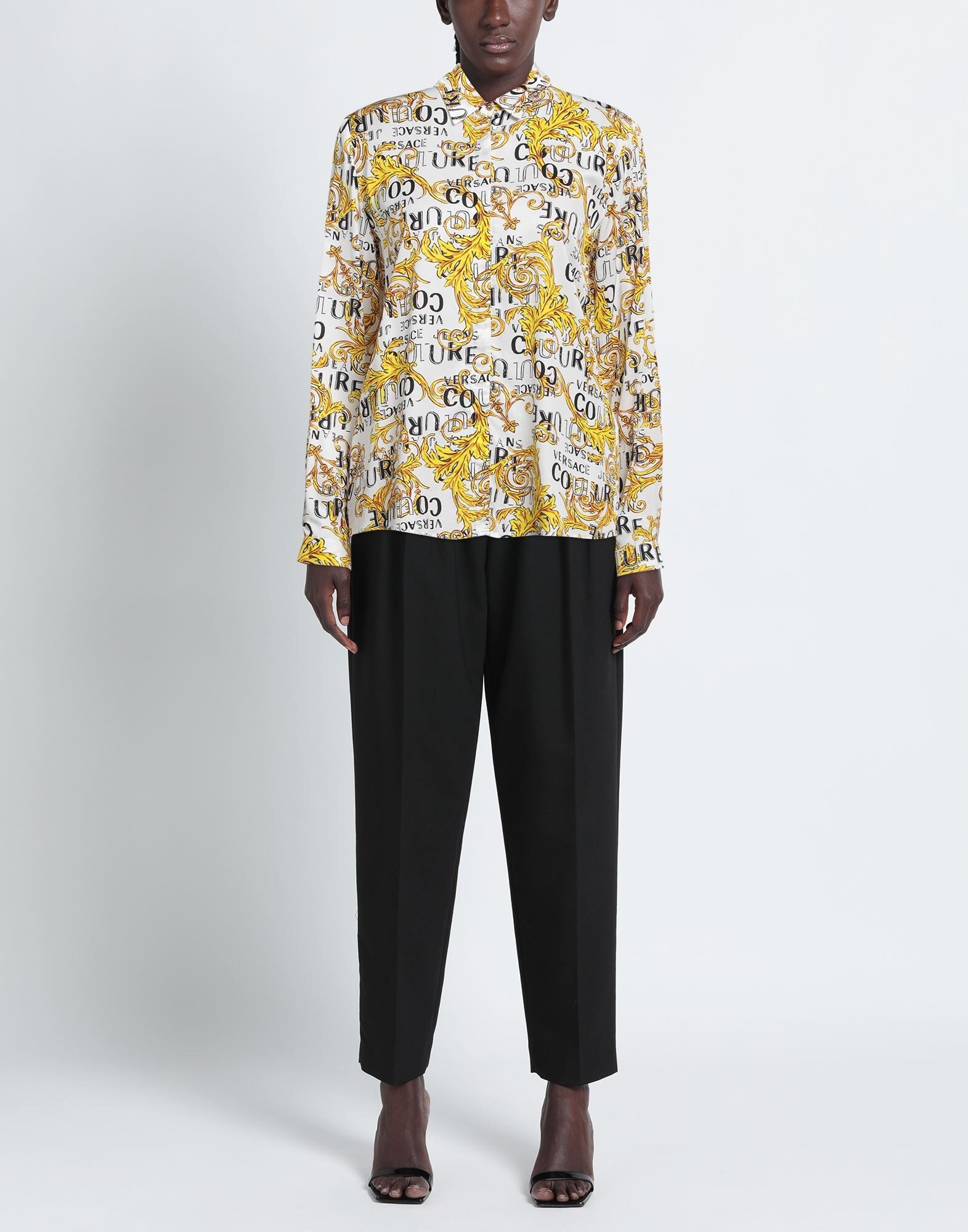 White Women's Patterned Shirts & Blouses - 2