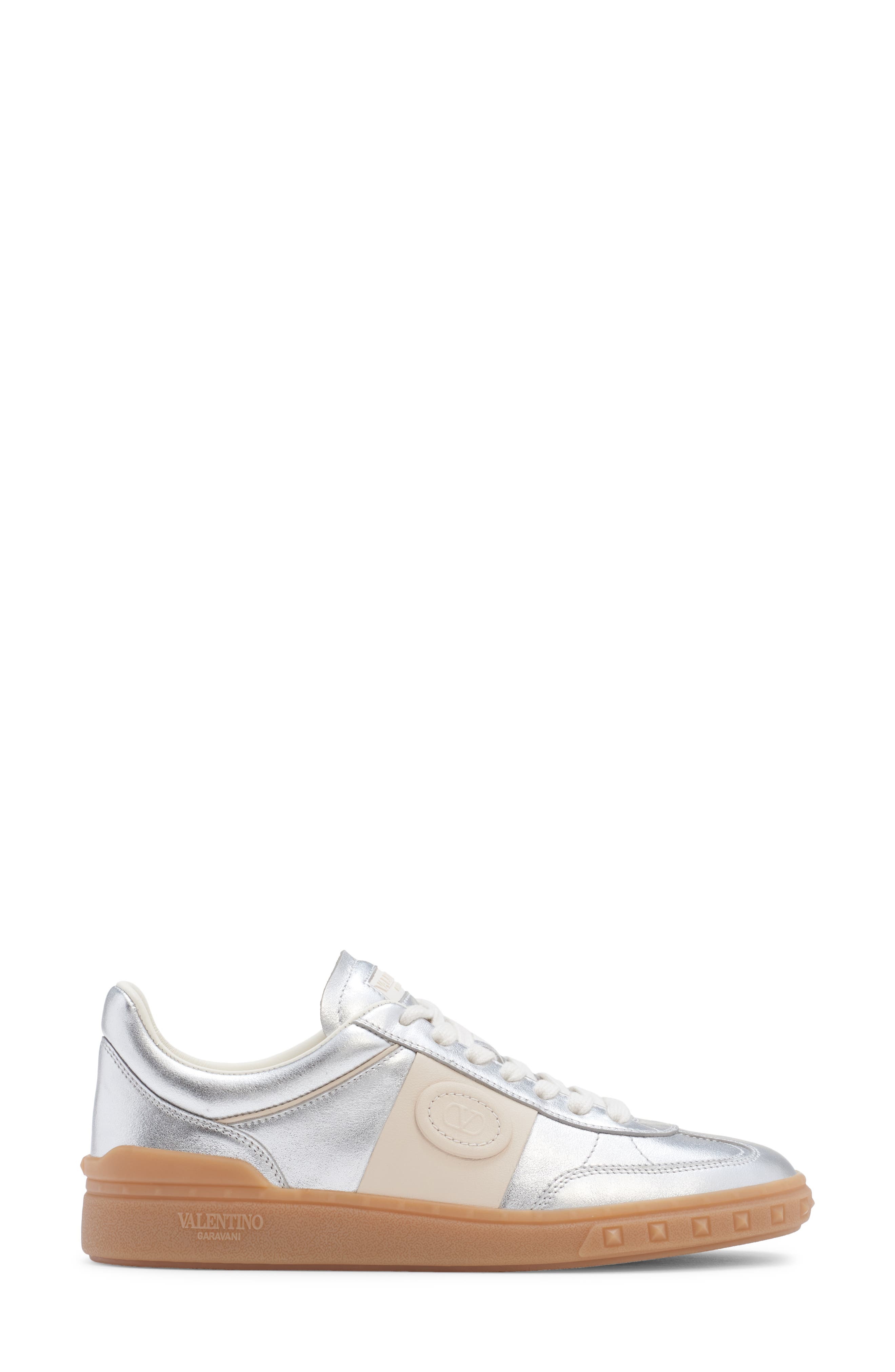 Valentino Garavani Upvillage Low Top Sneaker in Silver/Glace at Nordstrom - 3