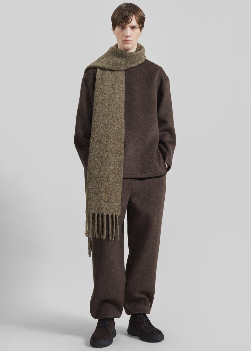 Delancey Wool Joggers - Brown Melange 8