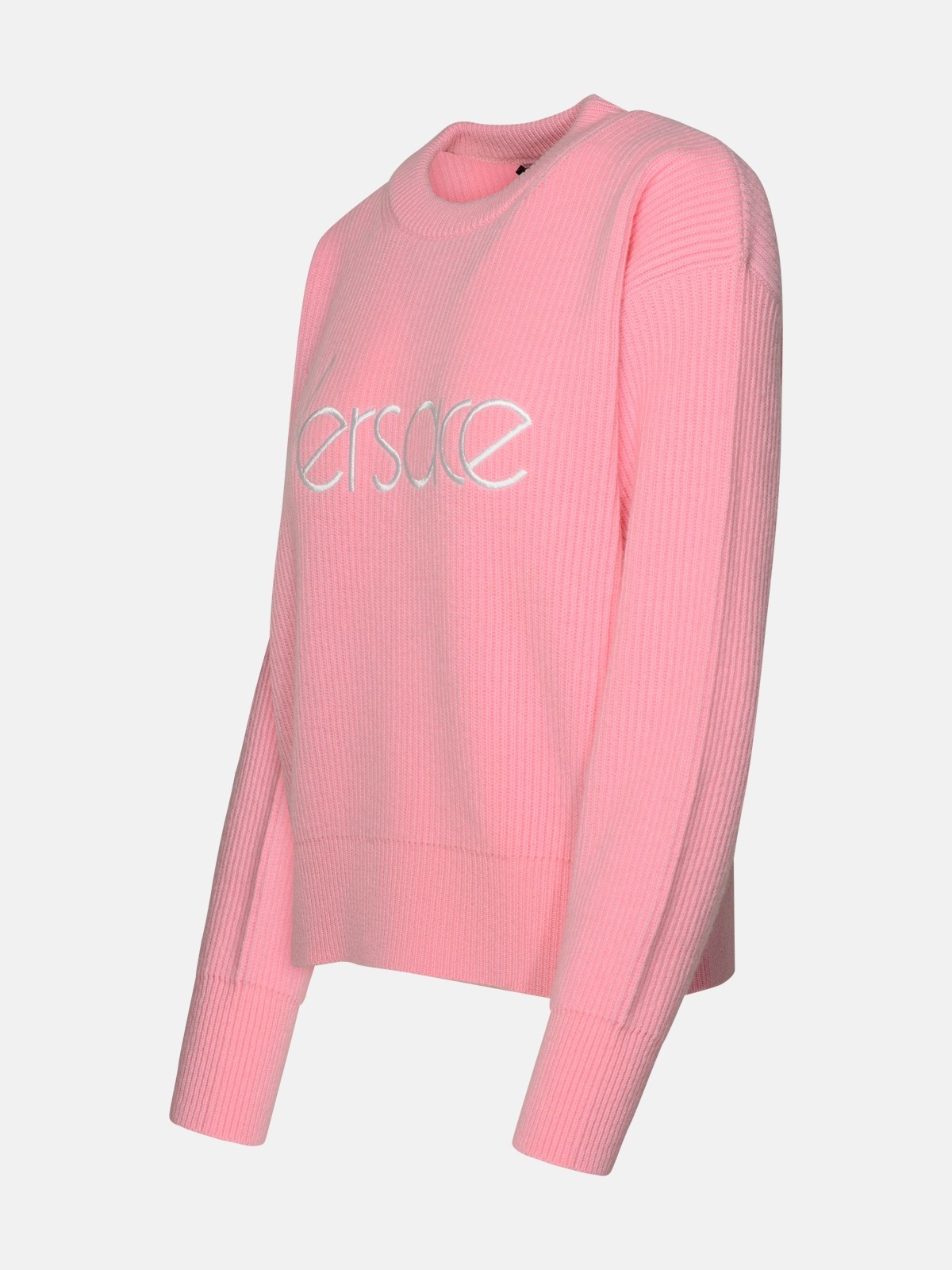 PINK VIRGIN WOOL SWEATER - 2