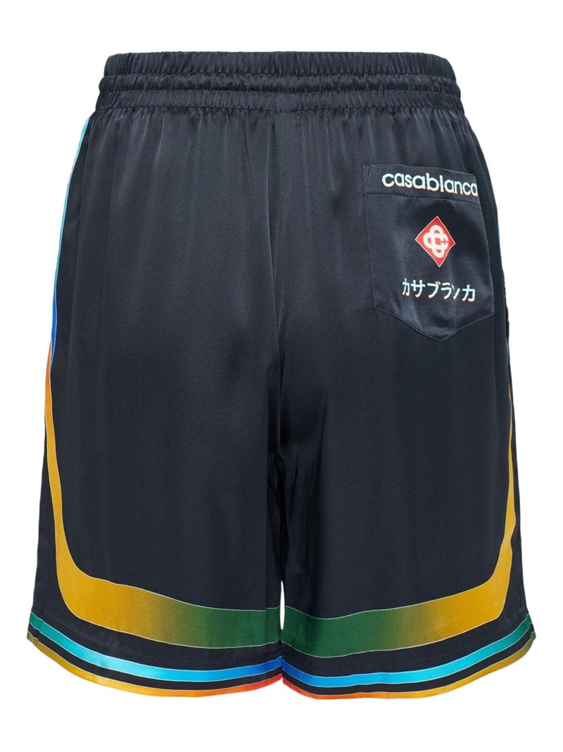 CASABLANCA drawstring-fastening printed shorts outlook