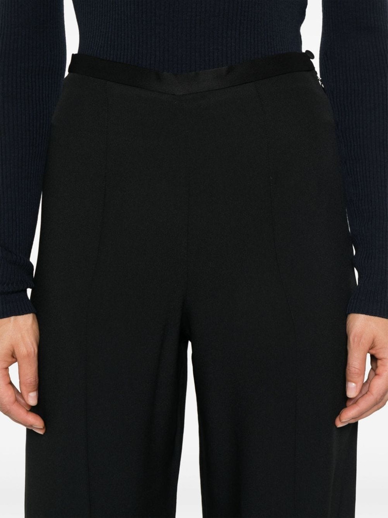 high-waisted crepe palazzo pants 5
