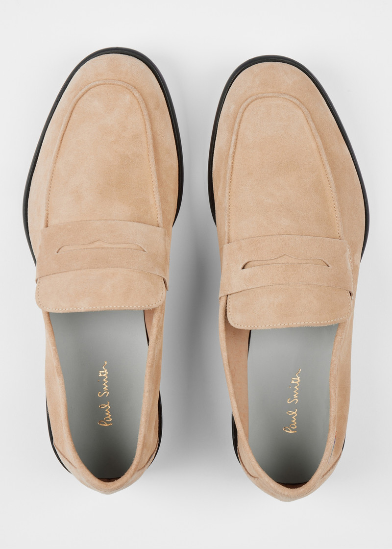 Sand Suede 'Figino' Loafers 5
