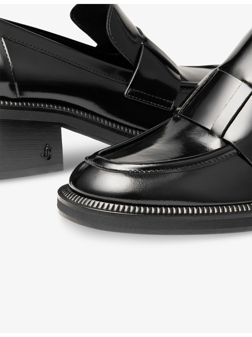 Tylor 60 Heeled Patent Leather Loafers - 5