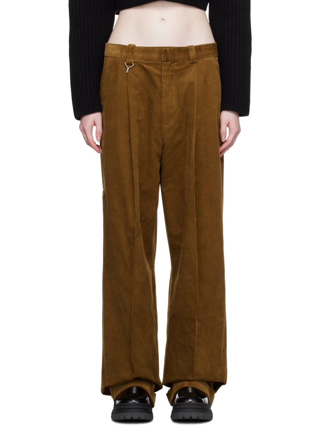 Tan Roxane Trousers - 1