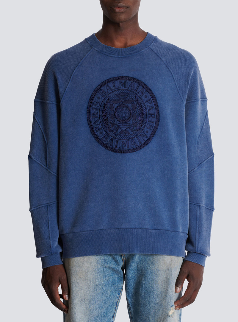 Ribbed sweatshirt with "Coin" embroidery 5